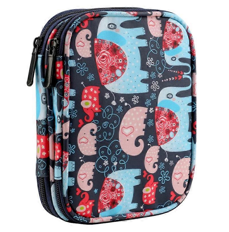 Crochet Hook Case, Ergonomic Crochet Hooks Organizer Empty, Crocheting Tools Storage Bag, Elephant