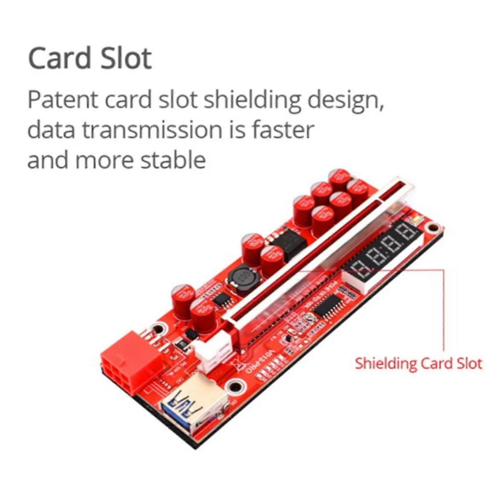 V014 Pro Pcie Riser Usb3.0 High Speed Graphics Card Compatible With Mining