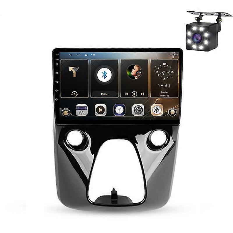 Car Radio Multimedia For Peugeot 108 Toyota Aygo B40 2014-2021 Video Player Carplay Navigation GPS