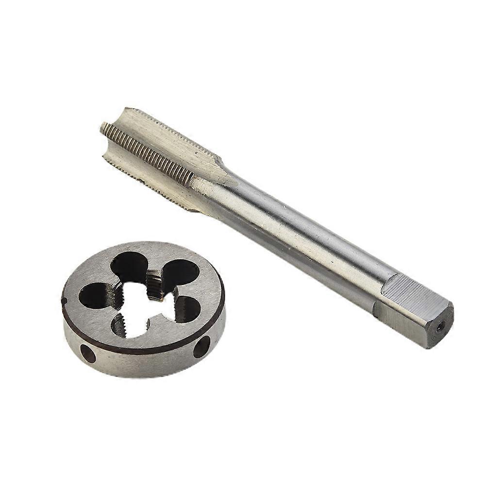 2pcs HSS Right Hand Tap And Die Set Metric Drill Bit 58 Inch -24 UNEF Screw Thread Tap Drill Machine Plug Tap Die