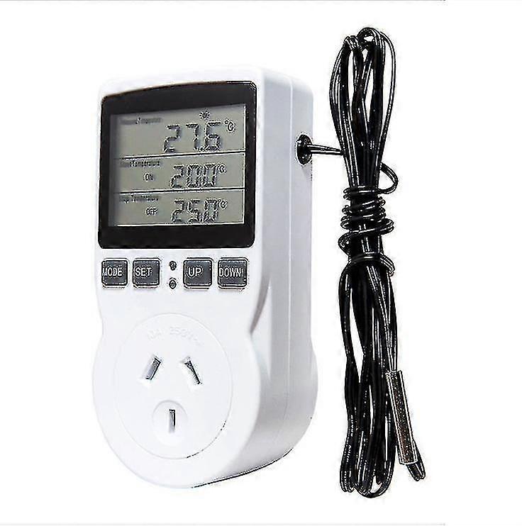 Temperature Controller Heating Cooling Thermostat Socket Lcd Temperature Controller 230v For Greenhouse Au Plug