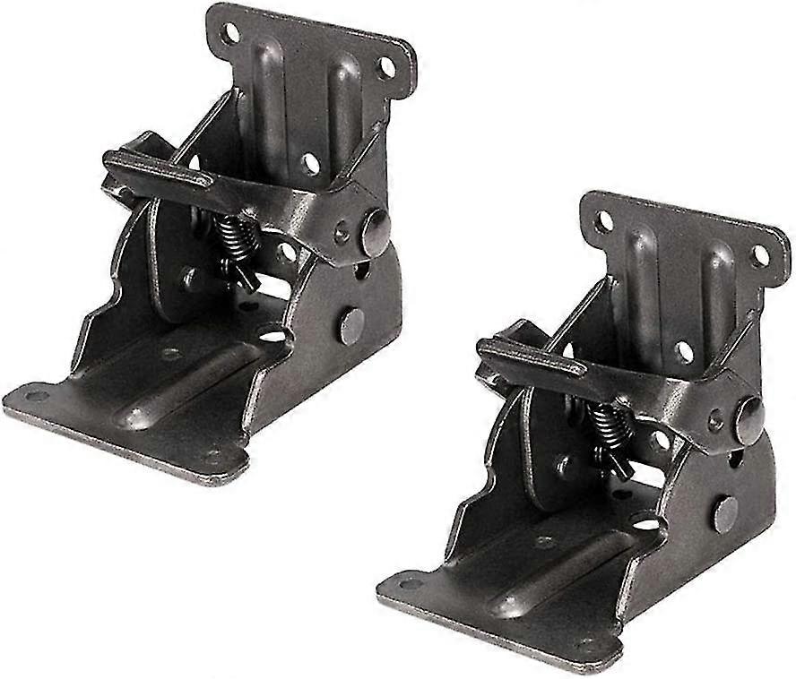 2 Pack Folding Lock Extension Table Bed Leg Feet Support,folding Shelf Bracket,self-locking Hinge