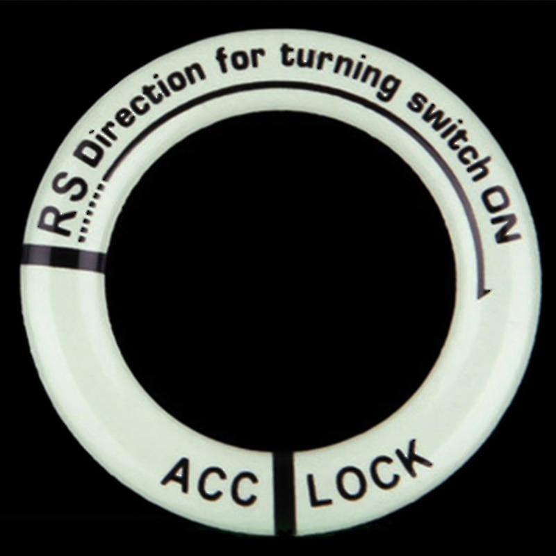 キーホルダーカースタイリングLgnitionスイッチ保護発光キーホルダー装飾ステッカー