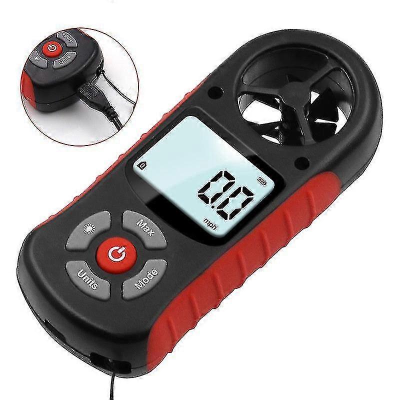 8 In 1 Atmospheric Pressure Tester Temperature Humidity Anemometer Wind Speed Meter Digital Anemometer