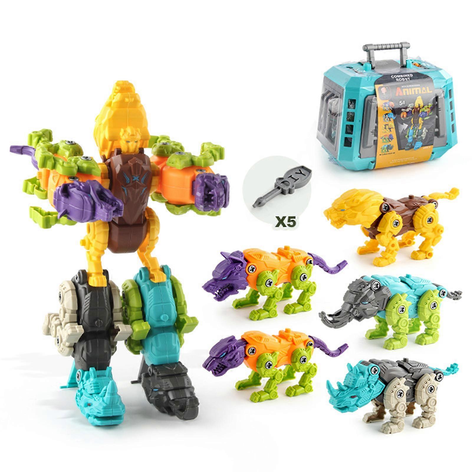 Take Apart Boys\' Dinosaur Toys Drill Engineering Dinosaur Play Kit for Kids Action Figure Transformation