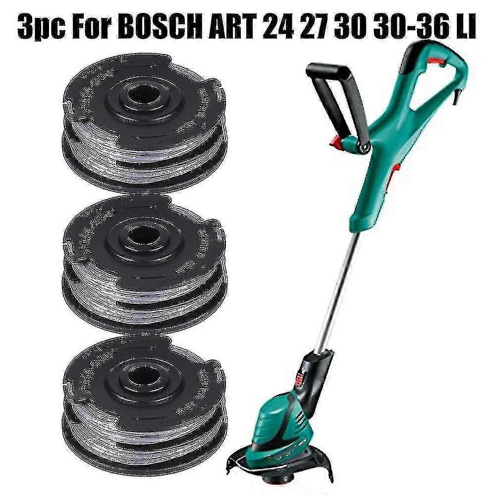3 قطعة لبوش الفن 24 27 30 30-36 Li Strimmer المتقلب قطع خط بكرة تغذية 6m 1.6mm حديقة أداة استبدال أجزاء Z