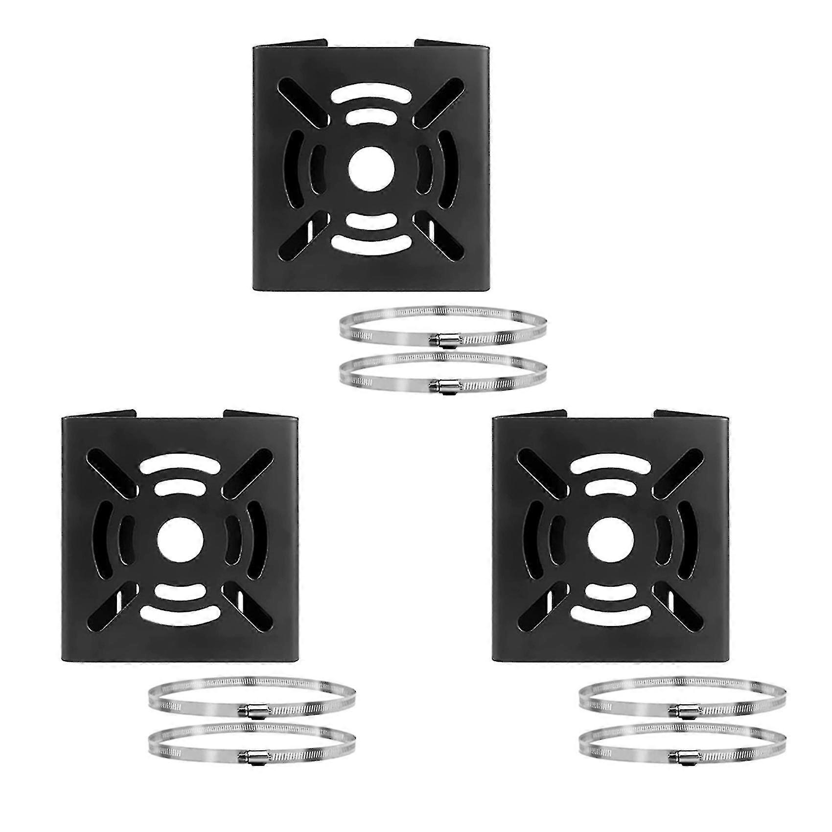 4x Universal Vertical Pole Mount Camera Bracket Wall Mounting Bracket For Cctv Security Camera Ptz