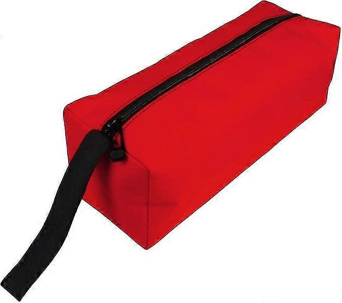 Tool Kits Storage Bag Waterproof Tool Zipper Pouc Hardware Storage Bag(red)1pcs