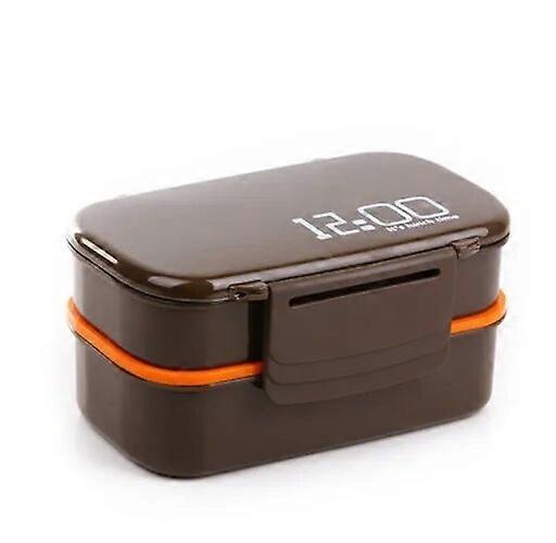 Large Capacity 1400ml Double Layer Plastic Lunch Box