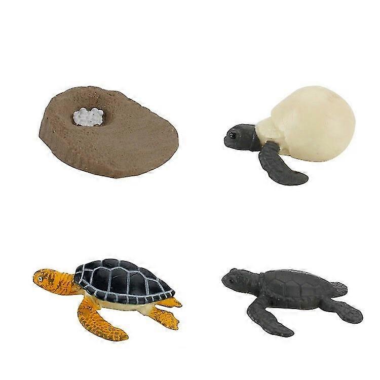 Sea Turtle Animals Miniature Figurines Model, Creatures Toy Figurines Set