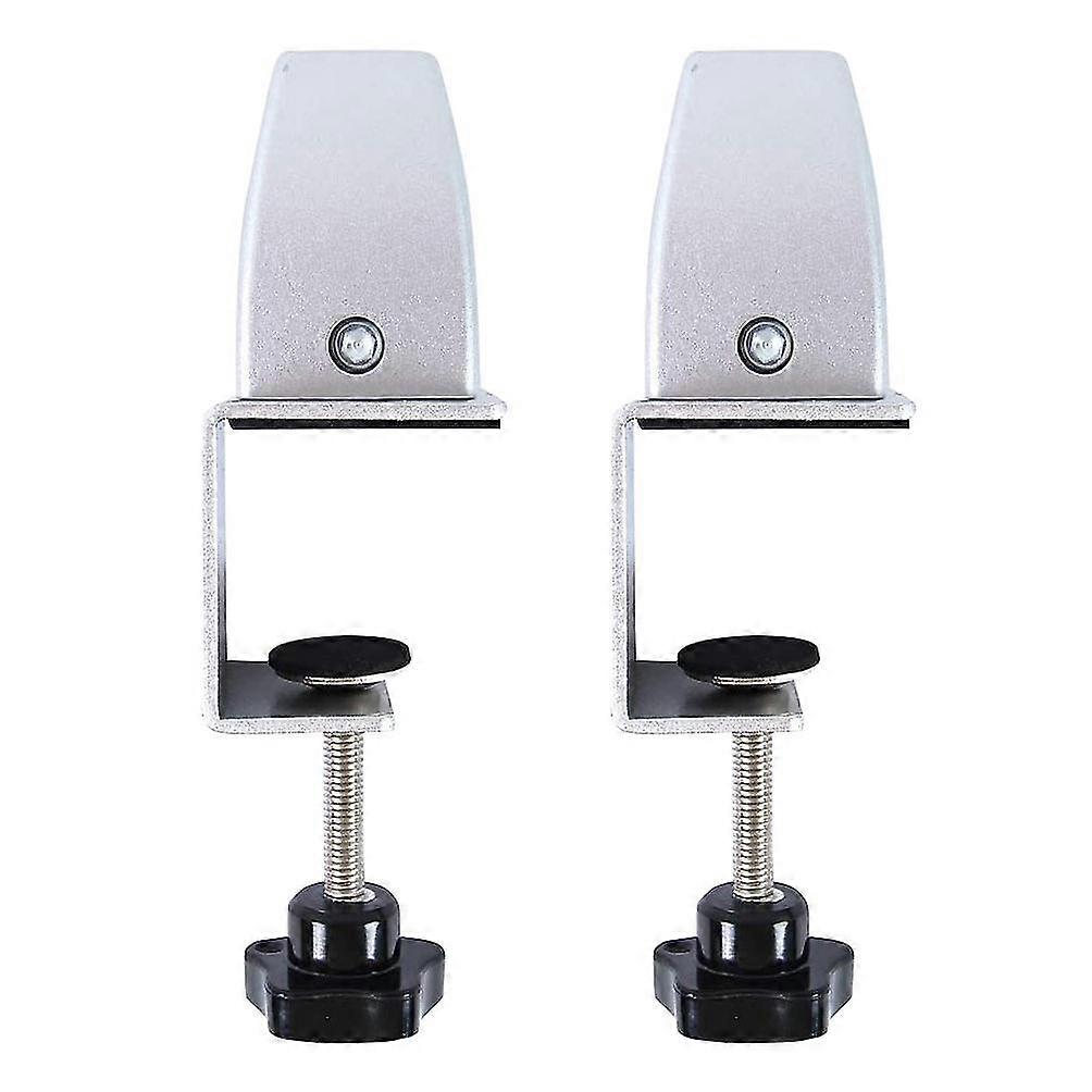 2 Pcs Office Desk Divider Clamp Privacy Screen Holder Bracket Screen Baffle Clamp Partition For Tabl