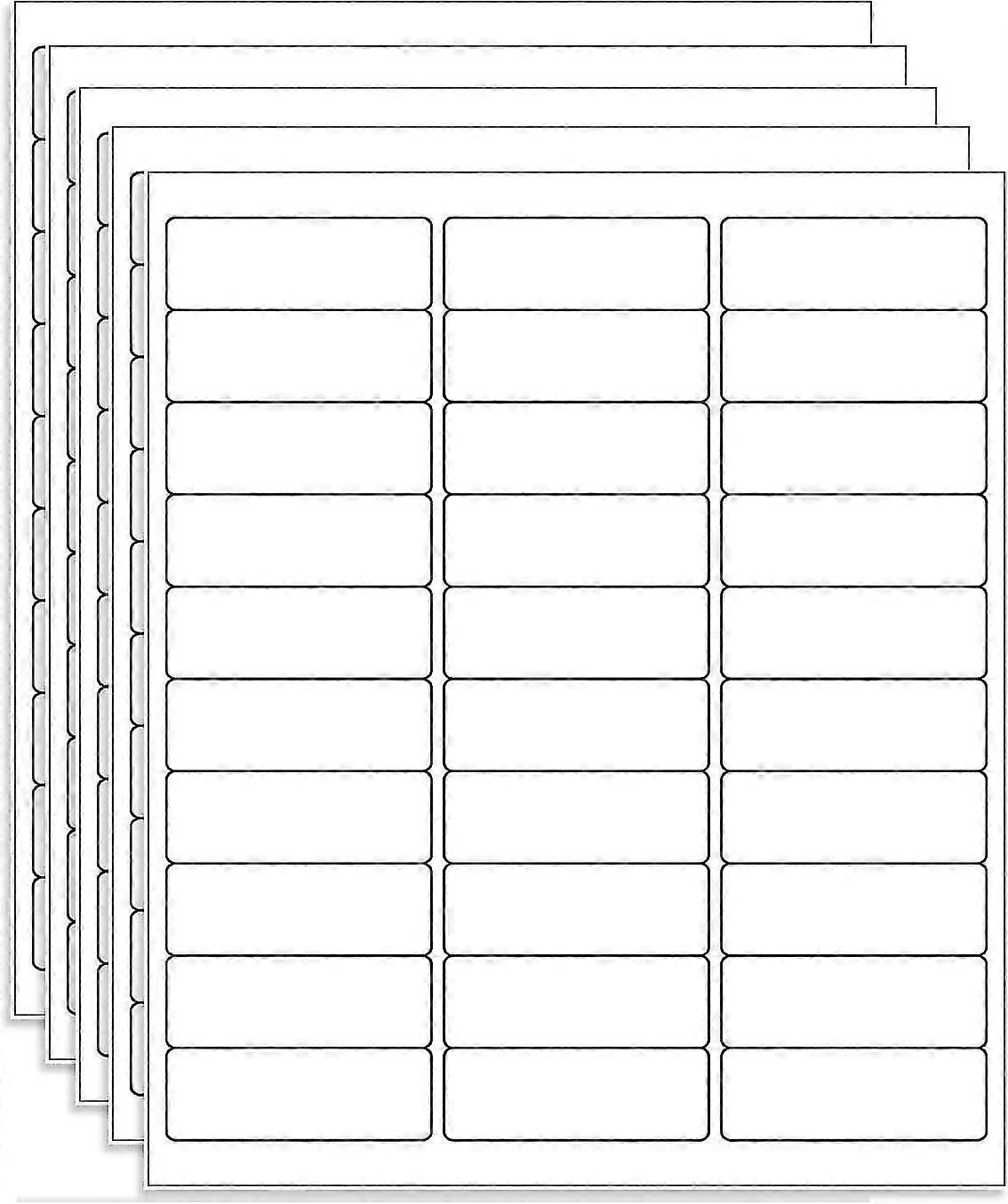 30 Up 1 X 2-5/8 Sticker Labels Shipping Address Labels 500 Sheets Sku Labels For Laser/ink Jet Printer,total 15000 Labels