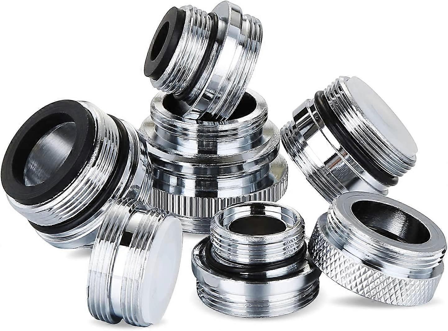 7 PCS Faucet Adapter Kit, Brass Aerator Adapter Set Male/Female Faucet Adapter to Connect Garden Hose, Water Filter, Standard Hose