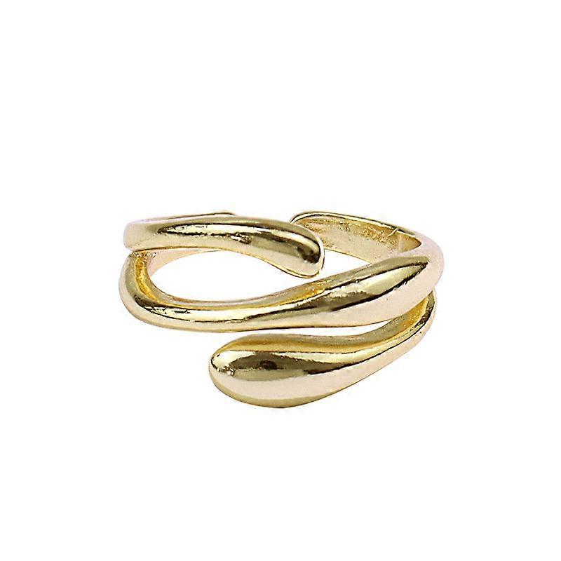 Open Ring Gold Plated Minimalist Adjustable