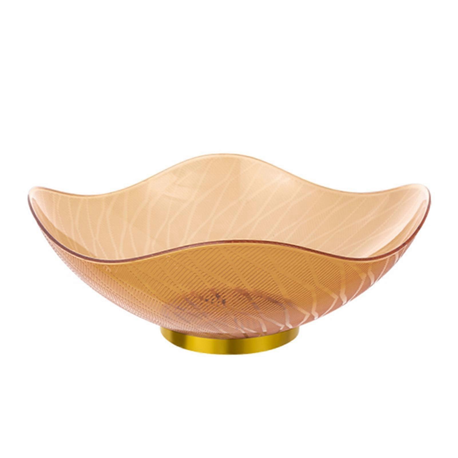 Fruit Tray Elegant Transparent Nordic Style Desktop Nut Snack Candy Bowl Daily Use KAESI
