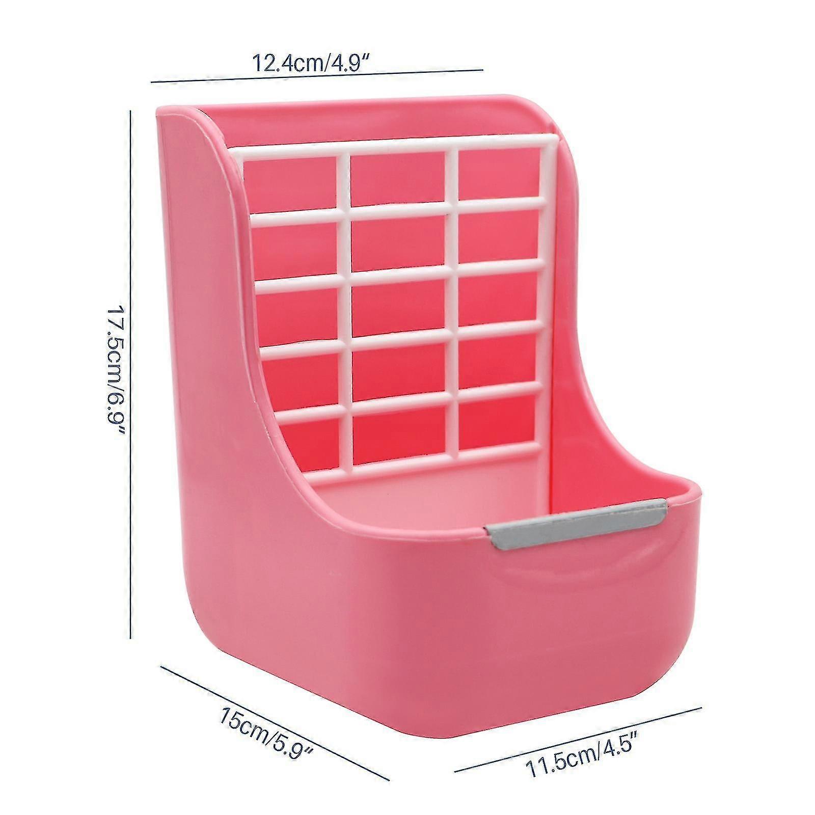 Rabbit Feeder Bowl Guinea Pig Food Box Fixed Feed Trough Trough Dinner Bowl Food Basin Bowl Rack Rabbit Pet Farm Animals