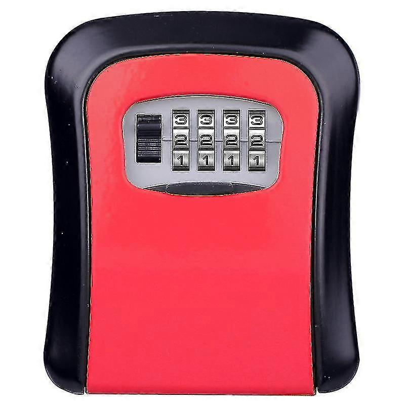 Key Lock Box 4 Digit Combination Wall Mount Key Safe Security Storage Box For Sharing Keys Securely Indoor And Outdoor