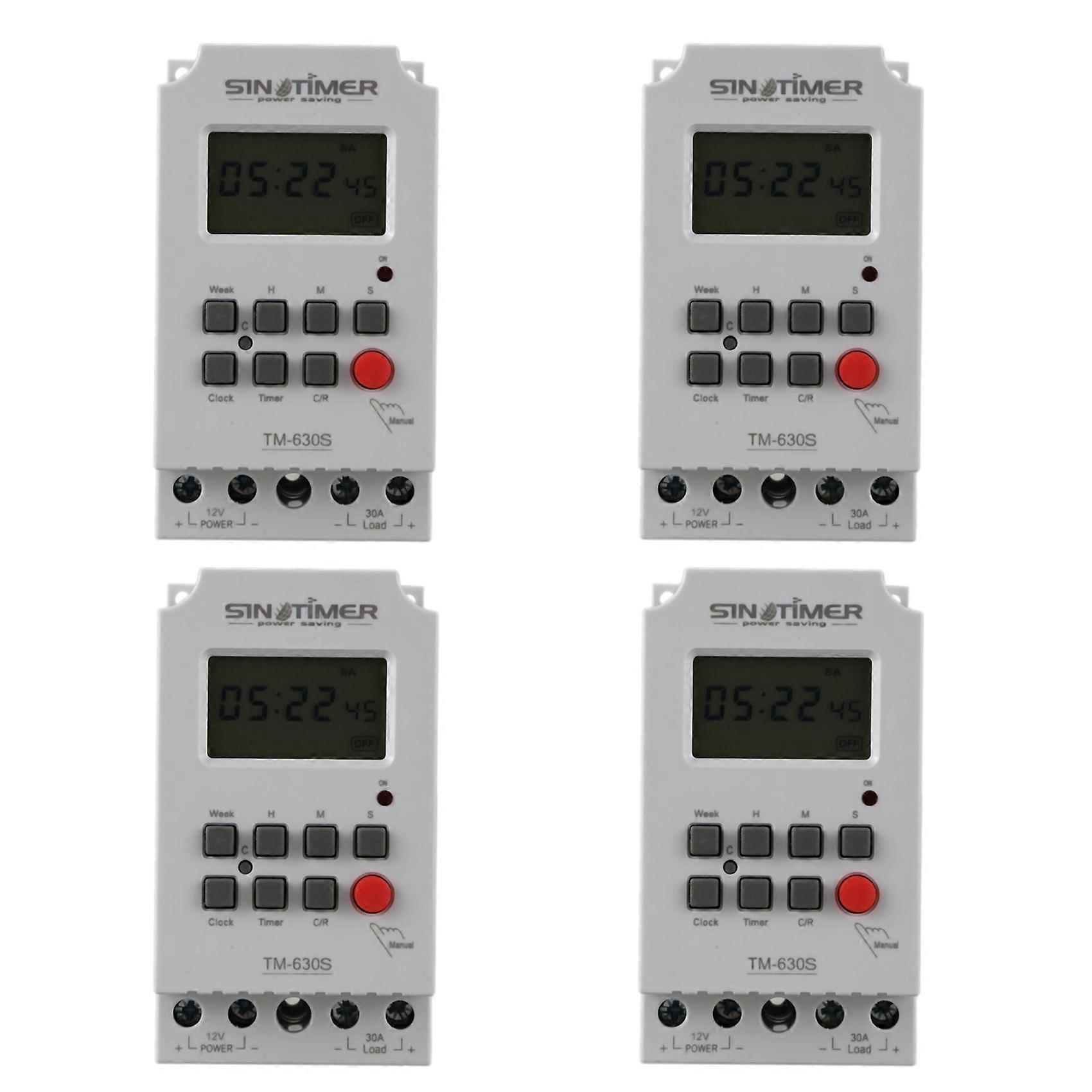 Sinotimer Tm630S-4 12V Seconds Timer Switch Large Screen Controller