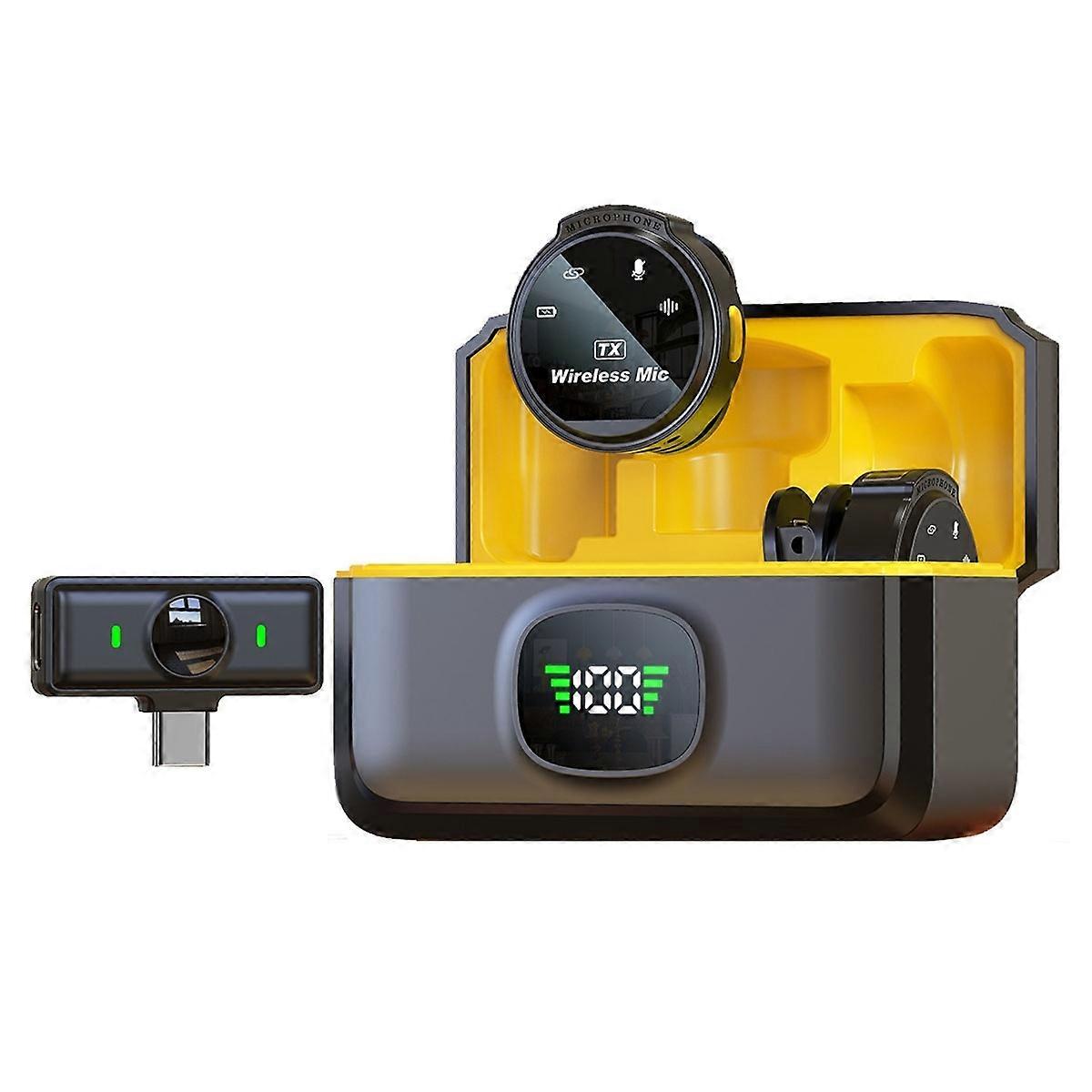 J6 Smart Magnetic Wireless Collar Microphone Type-C