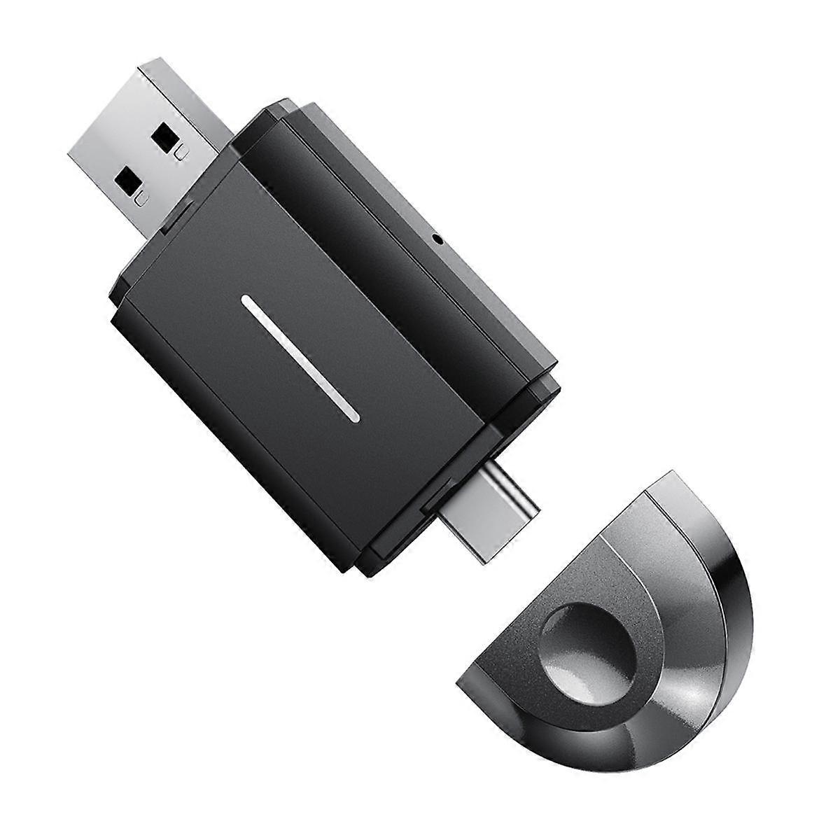 2-In-1 Wireless CarPlay Adapter&Android Auto Wireless Adapter, 5Ghz WiFi Type-C/USB Plug & Play Car