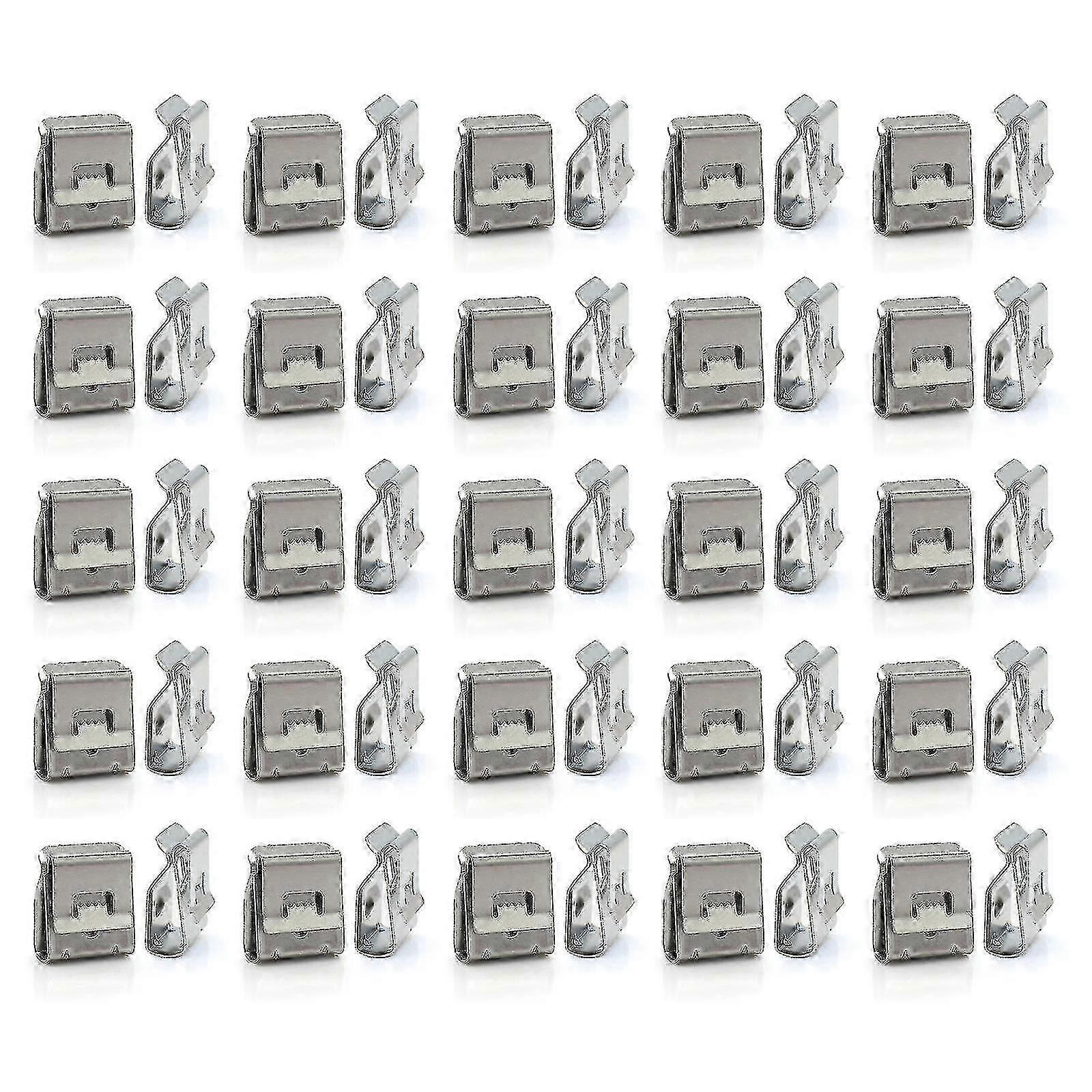 50pcs Solar Panel Cable Clips Management 2 Wire Pv Wire Clip Locking Fastener
