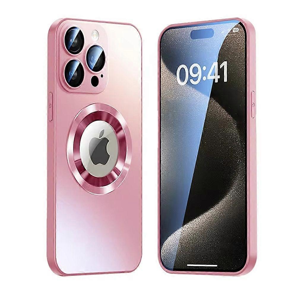 Husa Magnetica iPhone 16 Pro Max cu Capac Obiectiv - Roz