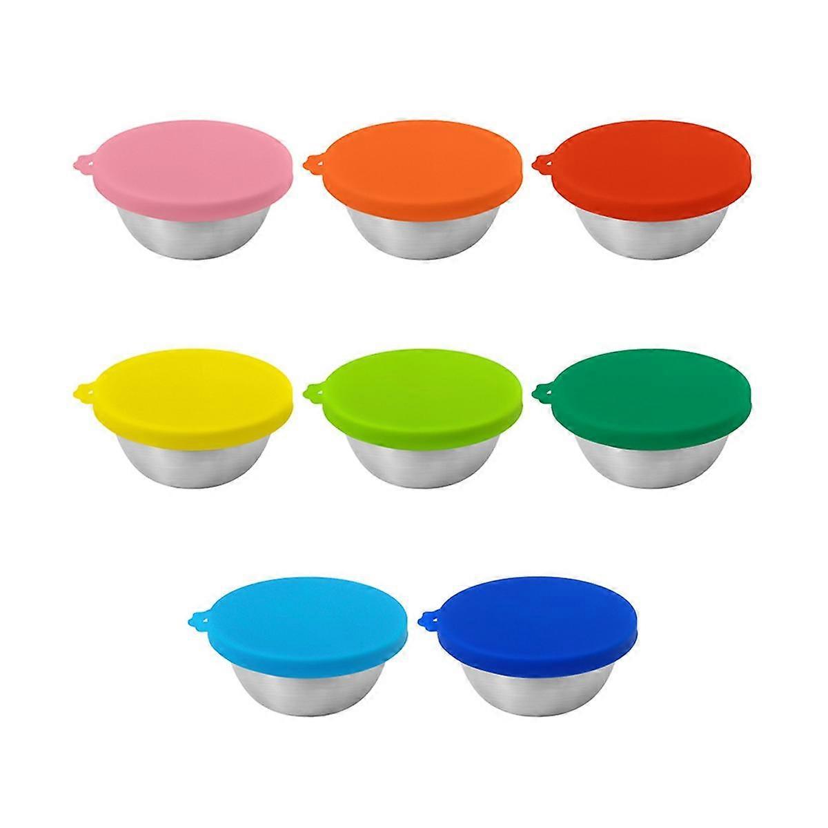 Salad Dressing Containers,2.4Oz Small Condiment Containers with Lids, Condiment Cup Dipping Sauce C