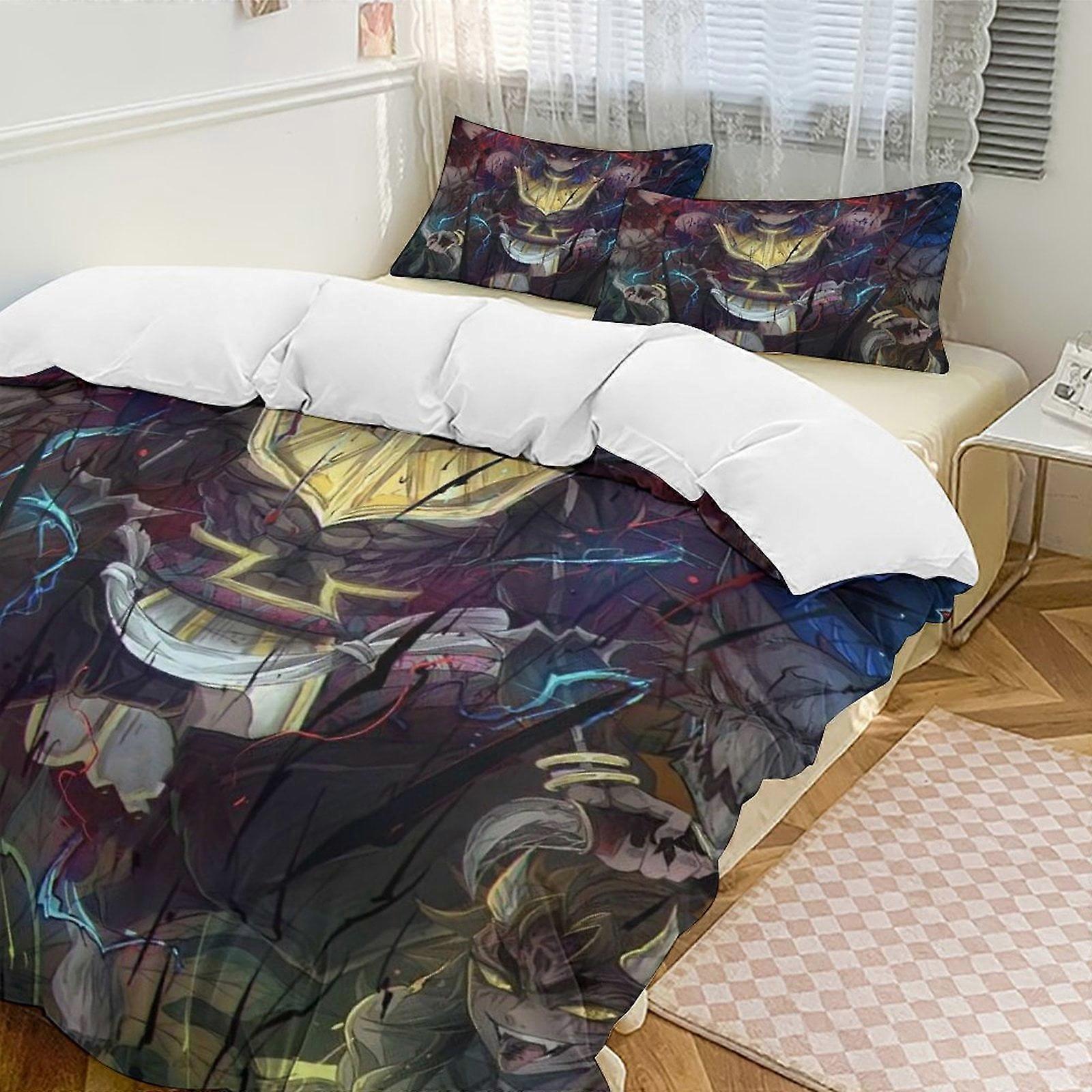 Bedding set Gs345 Demon Slayer Anime Home Bed 3-piece Set,Lightweight and comfortableMultiple sizes to choose from SH345