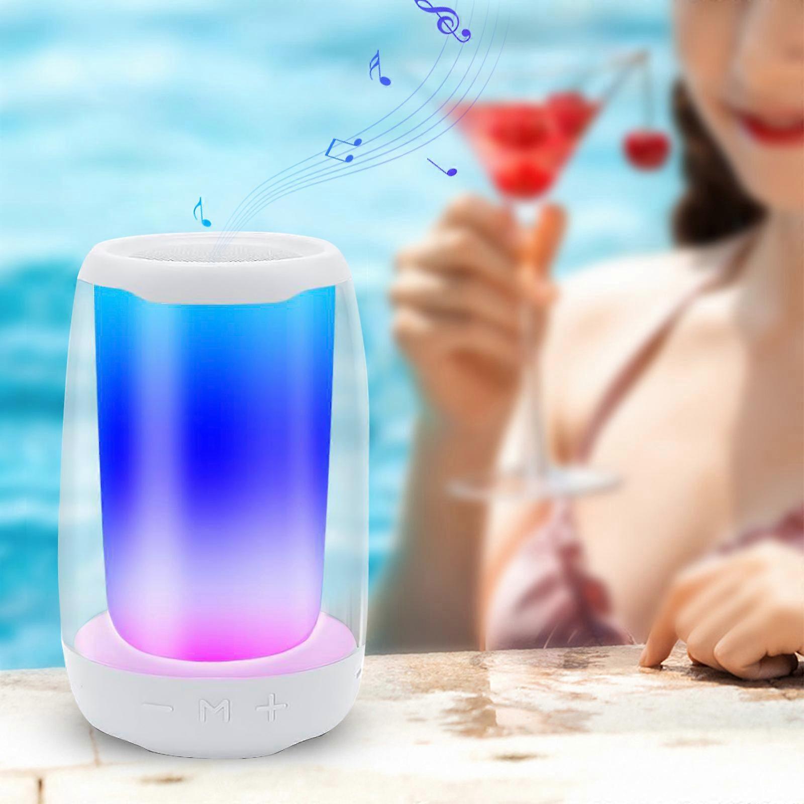 Portable Speaker With Colored Bluetooth Speaker Bluetooth 5.0 Also, AUX Cable, USB Flash Drive
