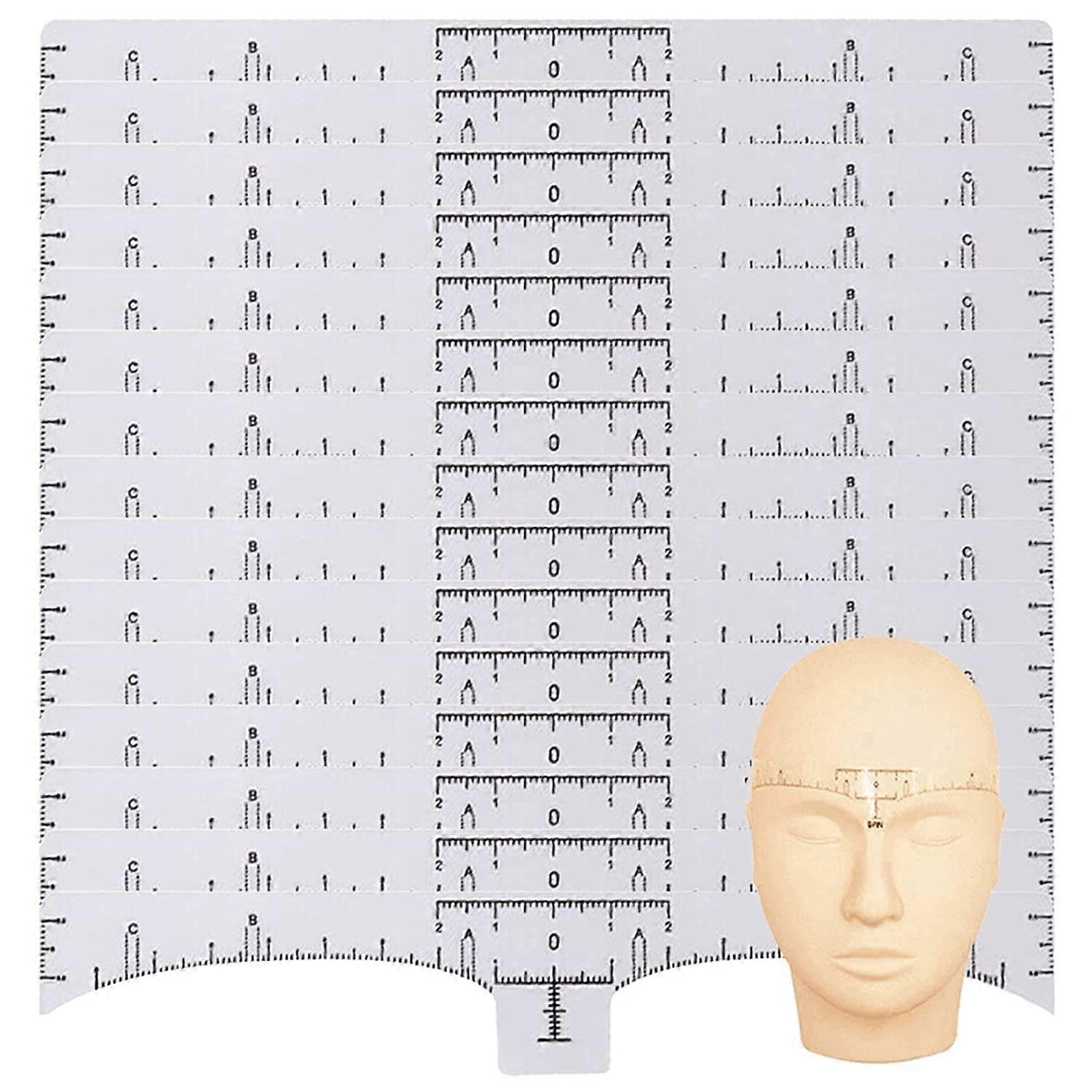 Eyebrow Stencil Microblading Stencils 200Pcs Eyebrow Ruler Sticker