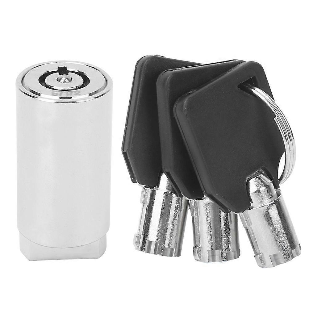 Zinc Alloy Chrome Color Single Opening Key Vending Machine Lock Cylinder for Automatic Selling Machines Industrial Tank Safe Box