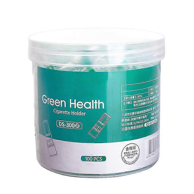 100pcs Jetable Tabac Cigarette Filter Fumer Réduire le goudron Filtration Nettoyage Holder