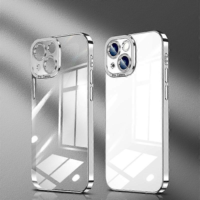 Crystal Plated High Transparency Phone Case For iPhone 14
