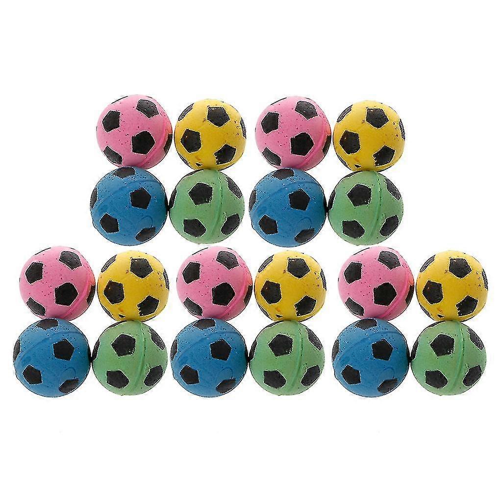 20pcs Non-noise Cat Eva Ball Soft Foam Soccer Play Balls For Cat Scratching Toy