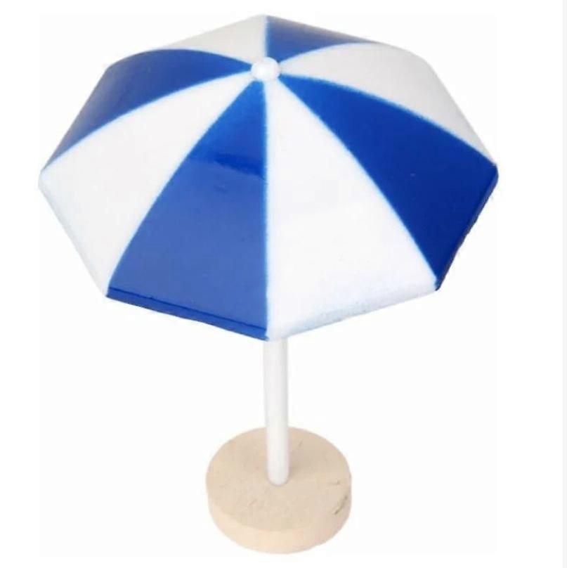2pcs Blue Mini swing umbrella micro landscape beach beach accessories
