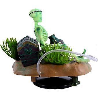 Fish Tank Skull Decorations Fish Tank Skeletons Decor Ornament Aquarium Skull Decorations Creative Resin Fish Tank Skeleton Terrarium Decoration for F