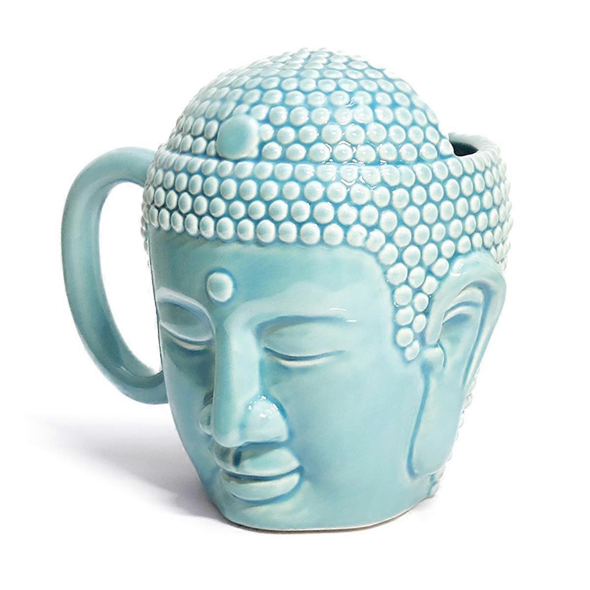 Kaffekopp Tathagata Buddha Shape Buddhas Huvudkopp Buddha Huvudkopp Keramisk kopp