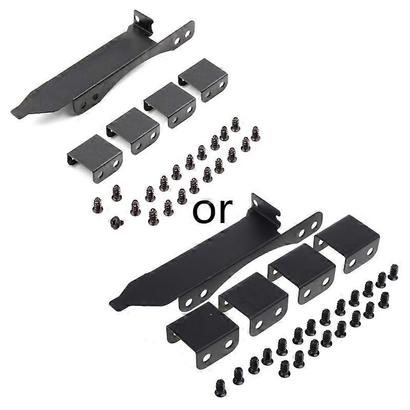 PCI Yuvası Braketi 1 Takım Siyah Yuvaları Fan Montaj Rafı Ekran Kartı Soğutma DIY için