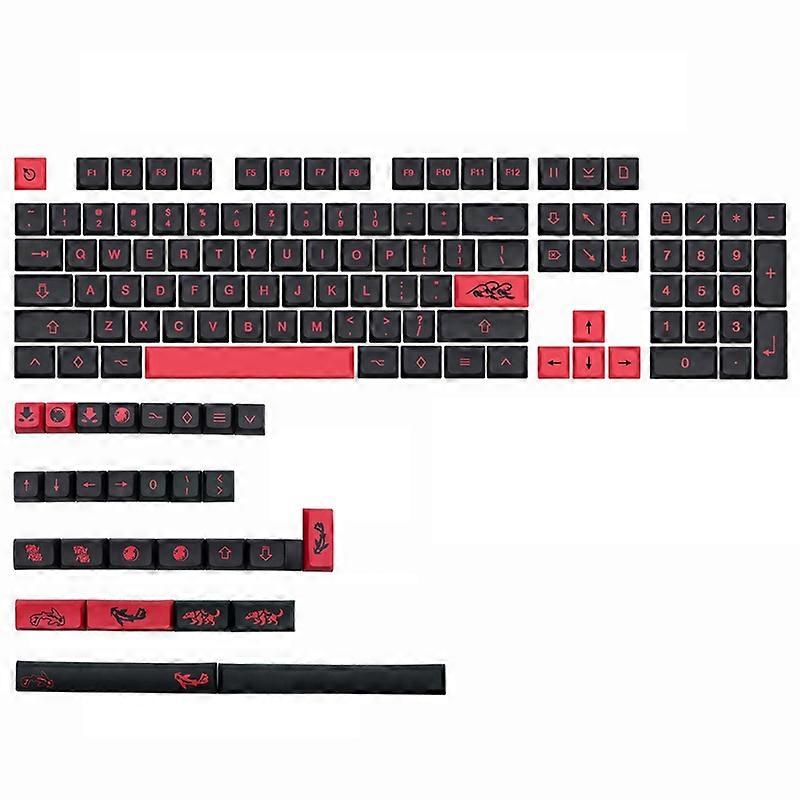 132pcs πληκτρολόγιο βαφής PBT Sub XDA για το μηχανικό πληκτρολόγιο DIY τυχερών παιχνιδιών κερασιών