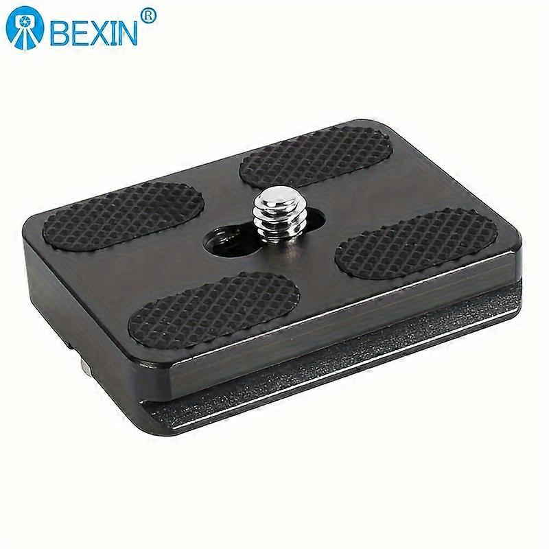 Quick Release Camera Plate - Lightweight Aluminum Alloy, Fits Standard DSLR Tripod Ball Head, Easy Mounting and Removal, Black (PU50)