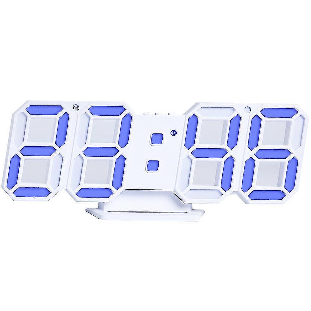 3d Digital Alarm Clock,wall Led Number Time Clock With 3 Auto Adjust Brightness Levels,led Electronic Clock With Snooze Function,modern Night Light Cl