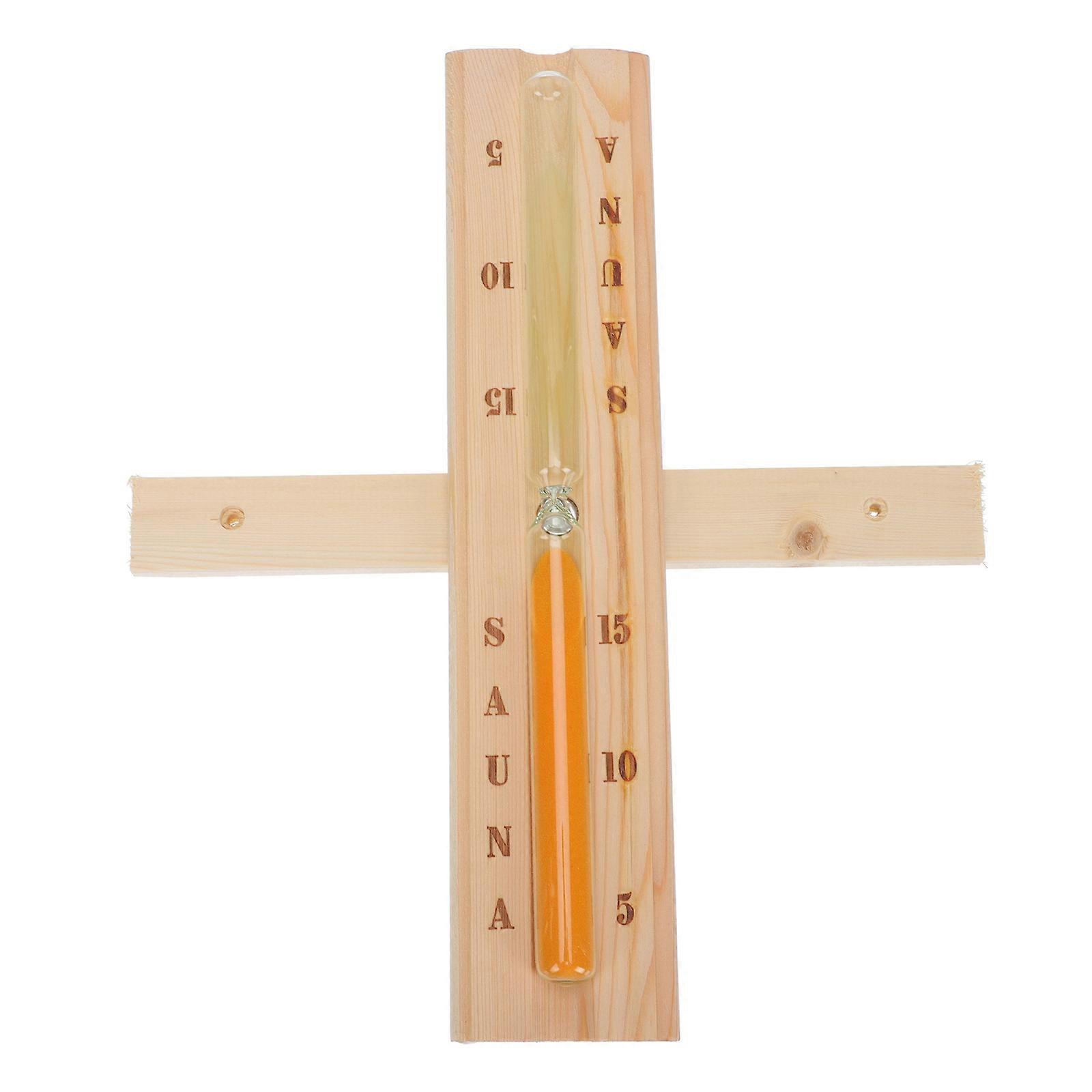 1 st träglas timglas dekorativ timer vacker bastu timer ornament