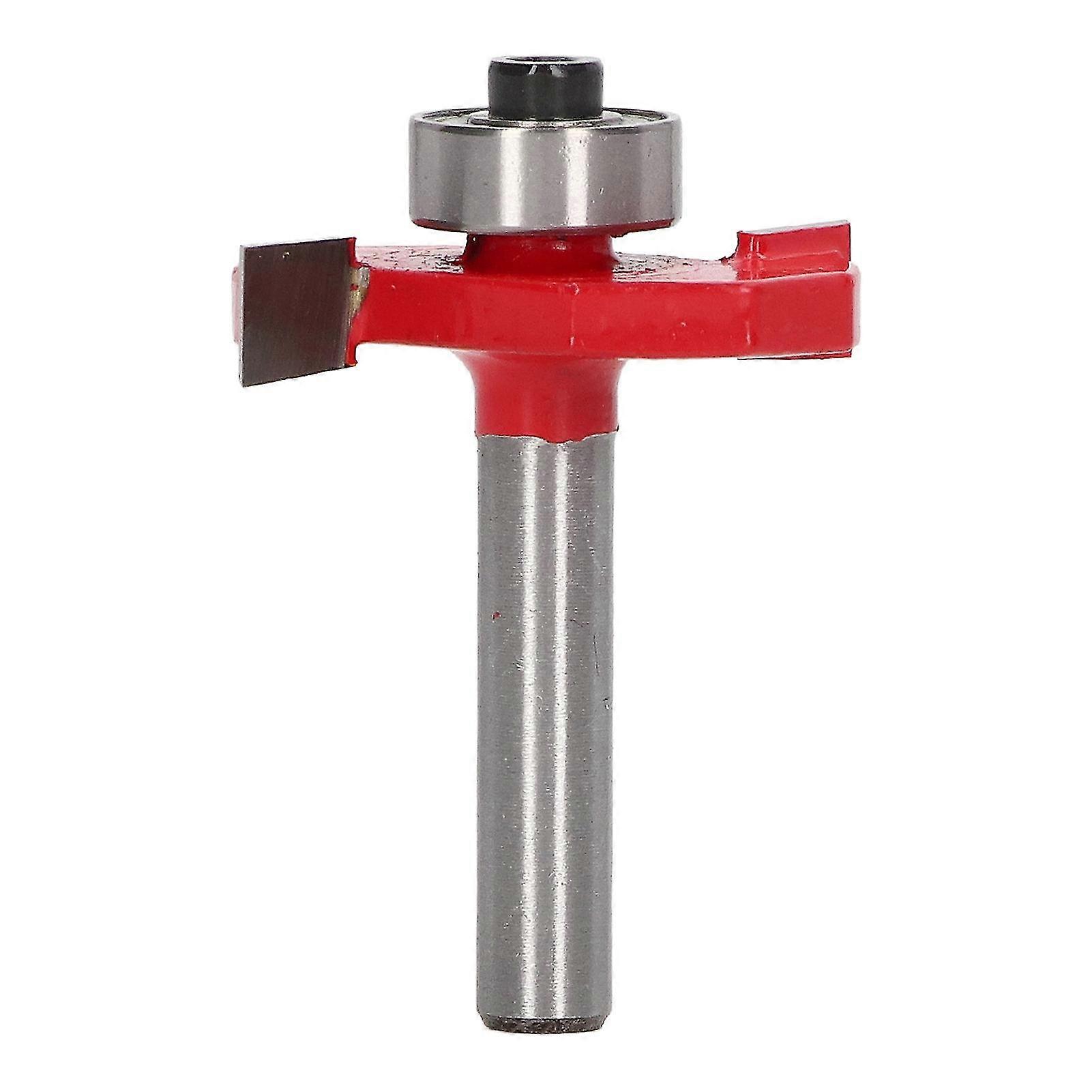 14in Shank Tungsten Steel Alloy Frame Molding Bit for Woodworking - T Shaped Router Bit