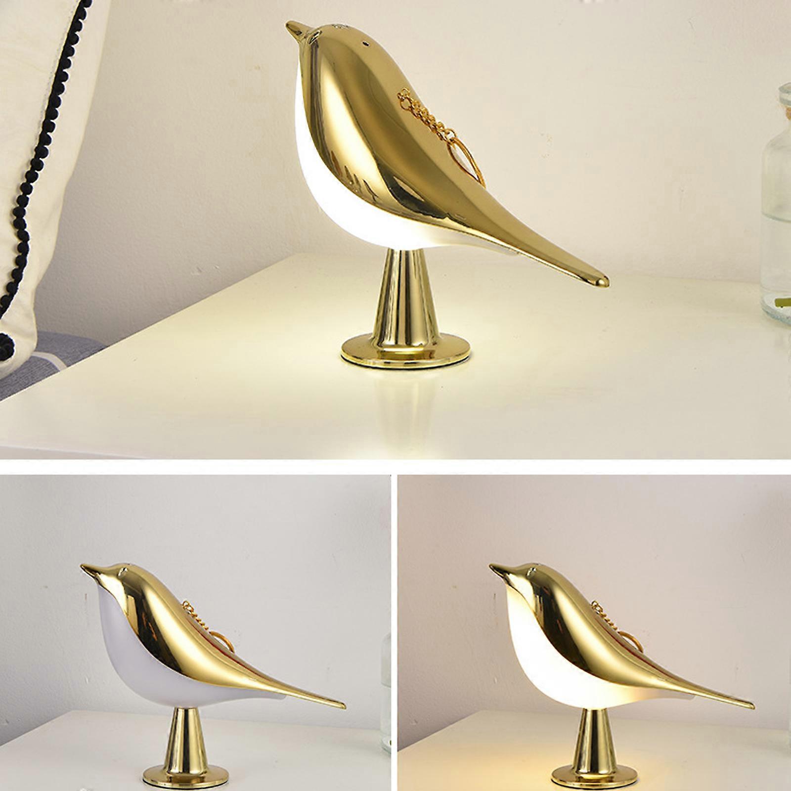 Motion Sensor Bird Night Light Dimmable Rechargeable Wireless Modern Desk Touch Dimming Night