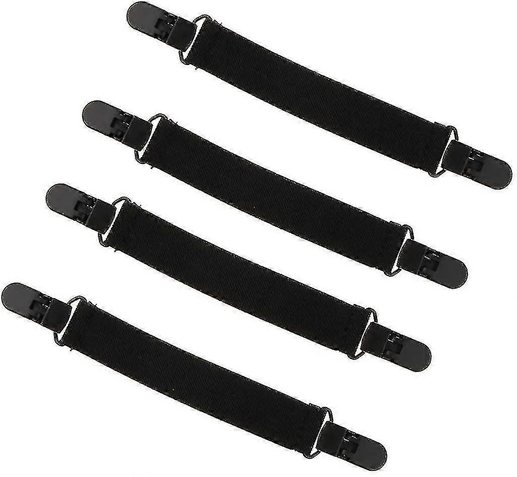 2Pair Elastic Womens Mens Boot Strap Pant Stirrups With Heavy Sturdy Clips