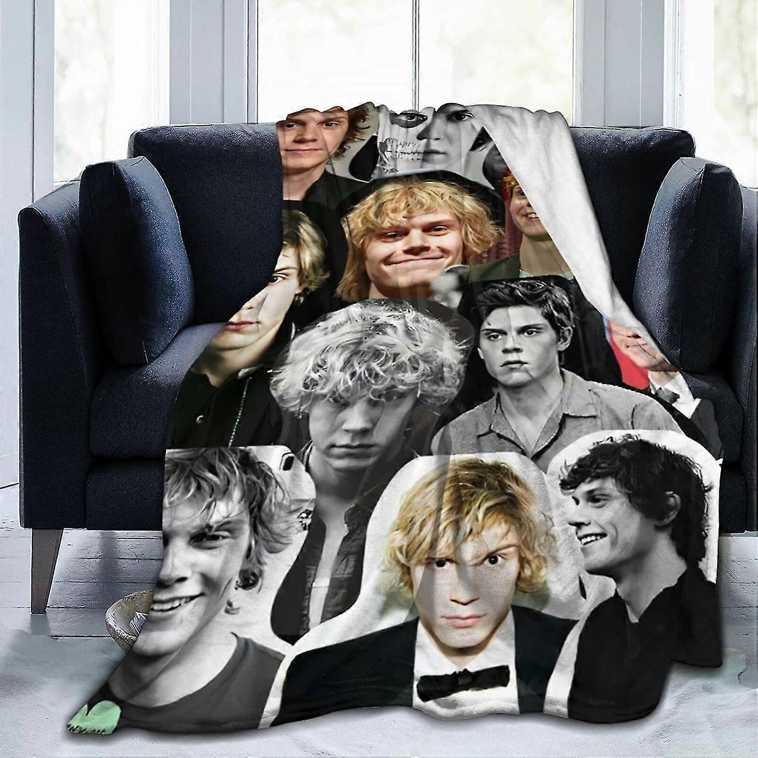 بطانية الكولاج إيفان بيترز (3 أحجام) ، بطانية الفانيلا الدافئة وخفيفة الوزن والمريحة والمريحة المريحة ، بطانية من الصوف ، ستوكات Ajvrivjh3621