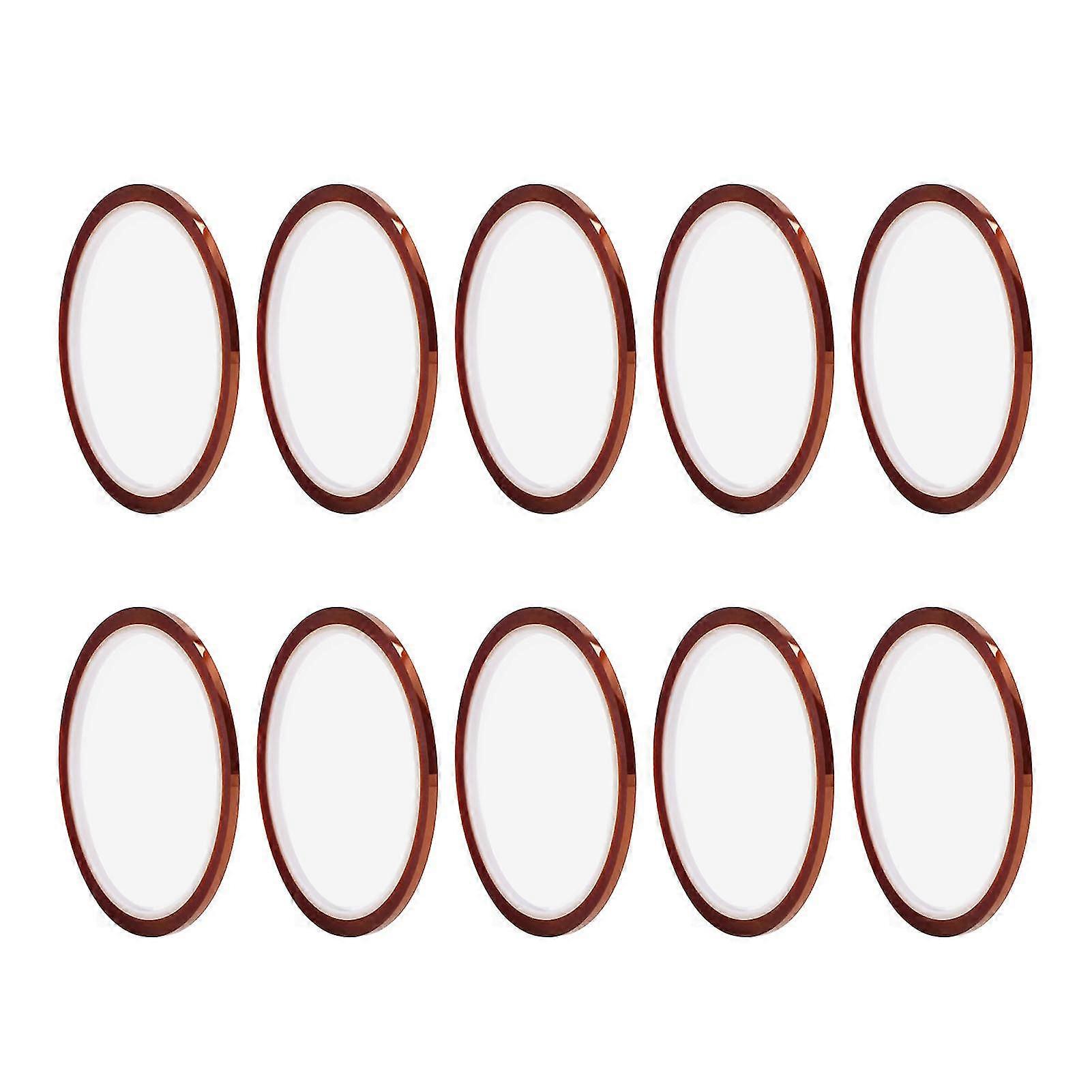 10 Rolls of 3mm Width, 33m Long High Temperature Heat Resistant Sublimation Tape