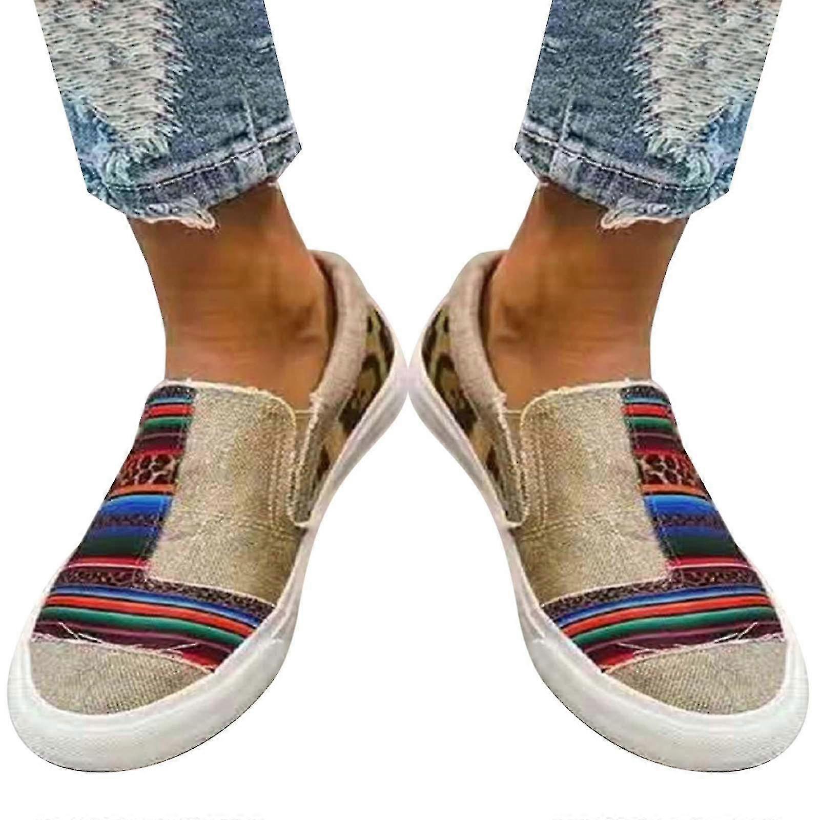 Kvinner Loafer Plimsolls Flat Sko