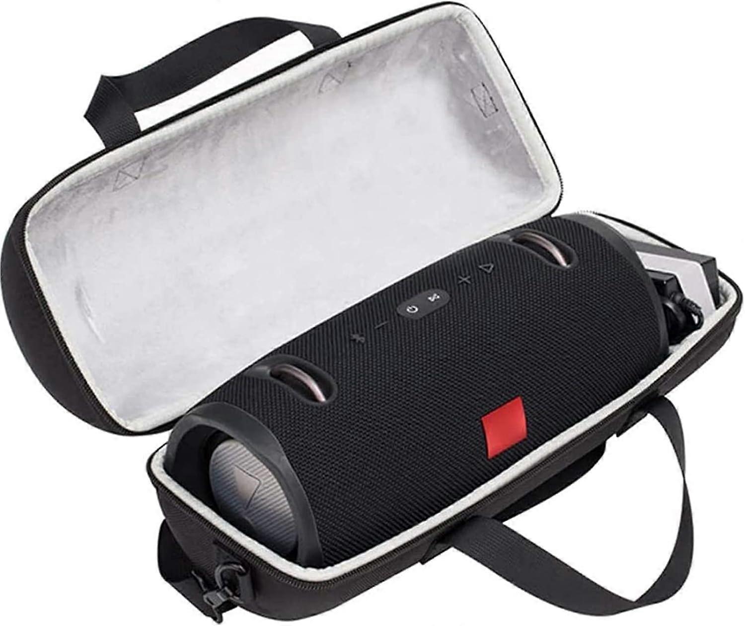 Hard travel case for portable Bluetooth speakers (black)