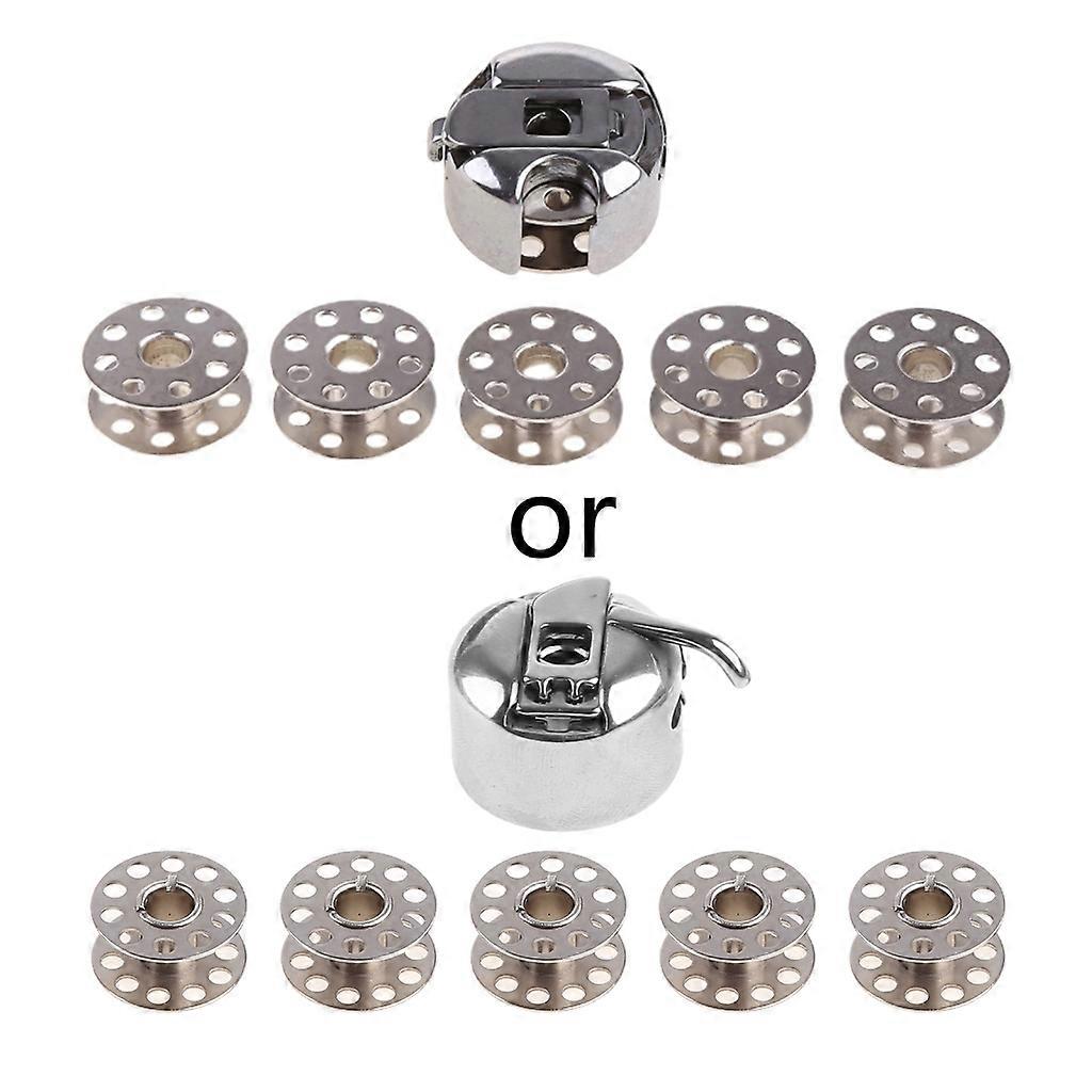 6Pcs 5 Bobbin + 1 Bobbin for Case Set Industrial Sewing Machine